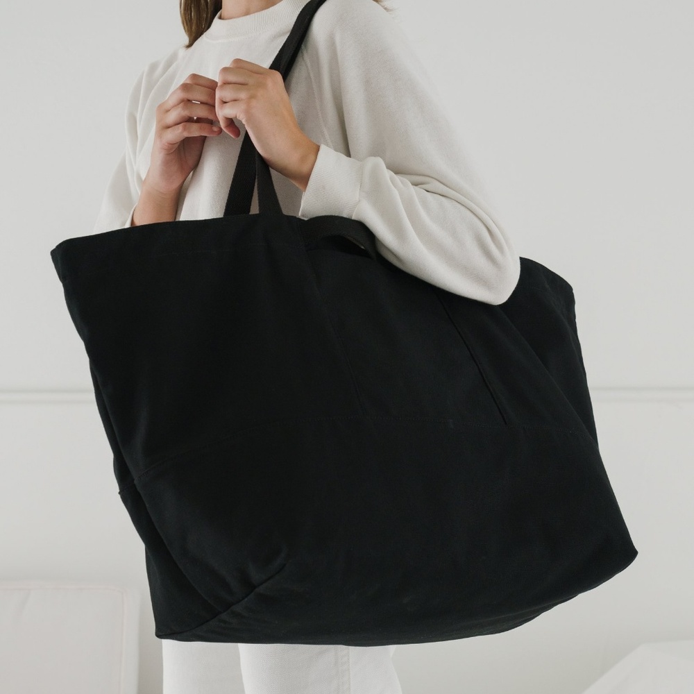 Baggu Black Canvas Weekender Bag